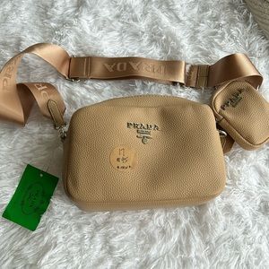 Faux Prada Crossbody • Tan